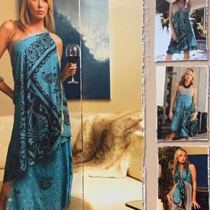 Saree style dress multi function combo two sided dress /skirt/saree type garment